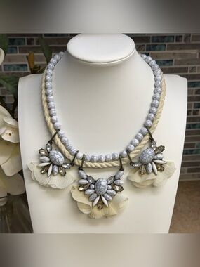 Sugarfix boho floral statement necklace